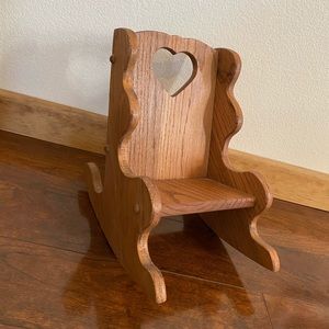 Baby doll rocking chair vintage